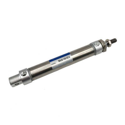 不锈钢迷你气缸MA20*25X50X75X100X125X150x200x300SCA小型带磁