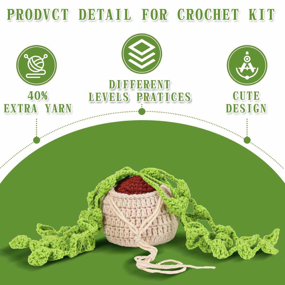现货钩织DIY材料包植物盆栽花挂件钩针手工勾线摆件毛线DIY材料包,节庆用品/礼品,创意玩偶,淘宝优惠券,粉丝福利购,淘宝优惠卷
