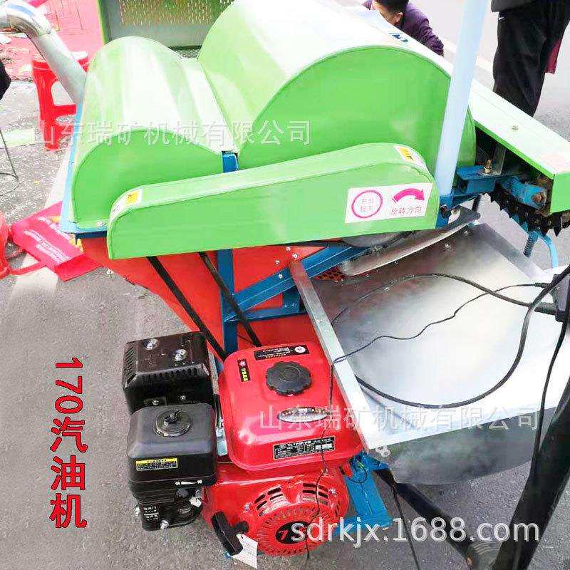 家用粒汽油打谷机农用小型水稻脱KZU机谷稻谷脱壳物机