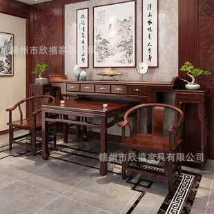 新UMD中式实木供桌神中堂六件套农条案台财桌神全实木八仙村桌条