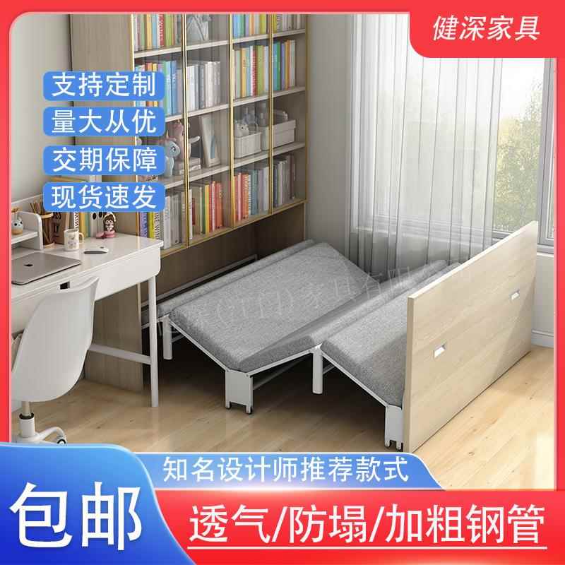小户型衣柜书桌床柜组合一体伸缩床推拉简易家用折叠床