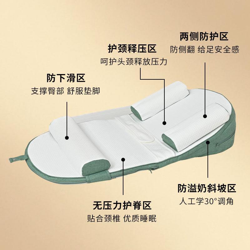 Besurecare防吐奶斜坡垫婴儿喂奶神器新生安抚枕防溢奶床中床