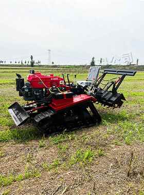 Track Rotary Tiller 小型大棚田地耕田机 播种开沟推土一体机