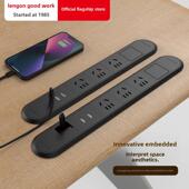 梁公插座嵌入式 家具书桌沙发床头柜桌面插座插头条型