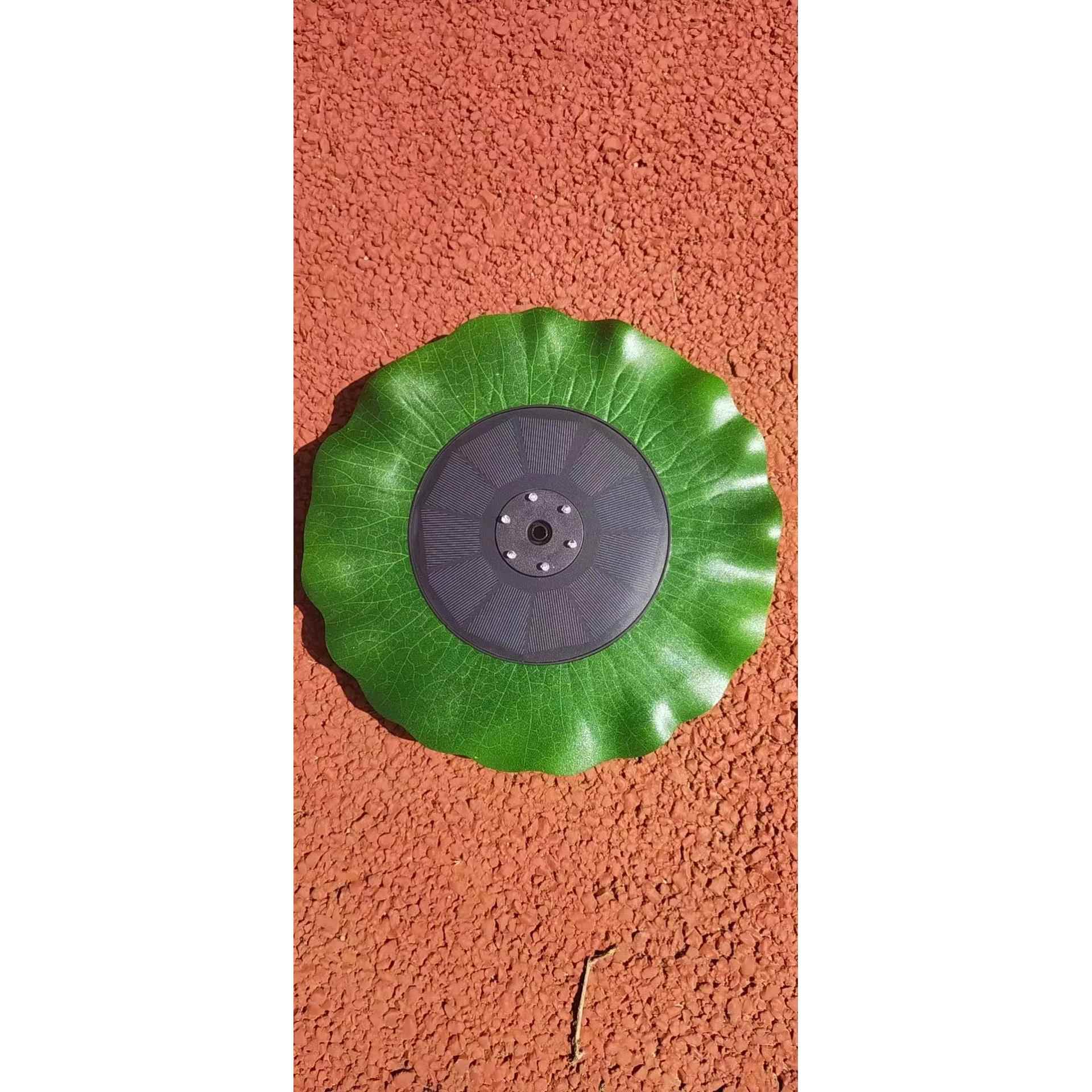 带荷叶彩灯太新494款喷泉LED带灯彩色阳能泉彩蓄喷电喷泉喂鸟七器