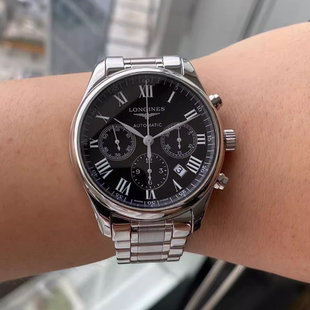 全套[9.8新]浪琴名匠系列钢自动机械手表计时男表L2.759.4.51.6