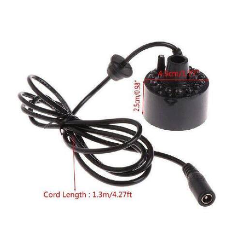 LXAF Mini Foggers Mist Maker with 12 LED Lights Water Pond