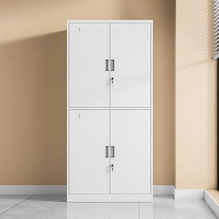 通双节文件柜办公室资料柜铁皮财务档案柜带锁储物柜钢制书柜