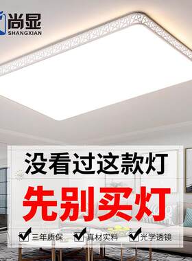 平板客厅灯长方形LED吸顶灯大厅卧室客厅灯简约现代大气吸灯吊灯