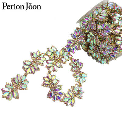 厂家直供水钻码链 电镀涂层新款精品花式彩色钻链批发可定ML161