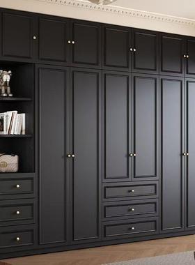 品中古风黑色衣柜家用卧室小户型黑暗系式美XMC63295经典复古成大