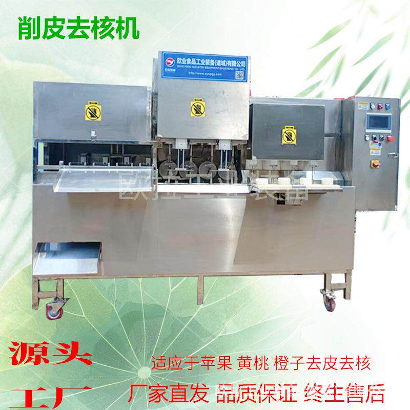 橙子不锈钢去皮机 果蔬全自动去核加工生产线 雪梨削皮去核设备