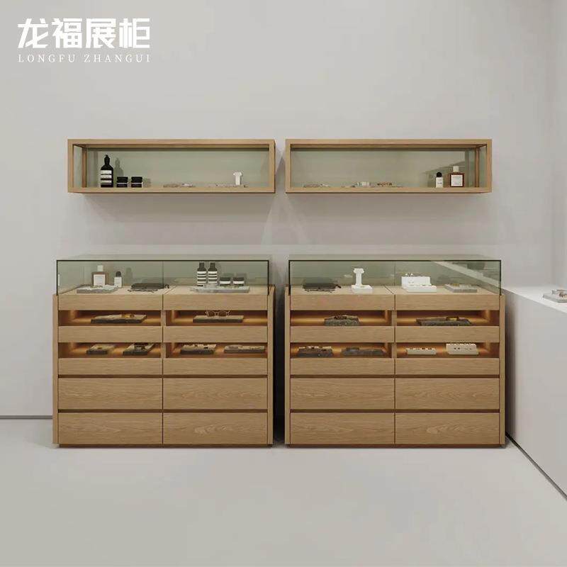 珠宝展示柜复古玉器陈列柜玻璃中岛柜台中式展柜