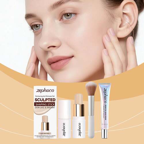 Zephoco Light Skin Tone Contouring and Moisturizing Set - Na
