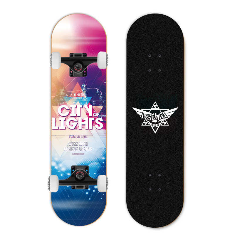 街ms107成人四轮男生系列翘板刷星滑板女生滑板初学者双尚滑板