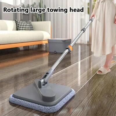 Lazy Floor Floating Mop Water Separation 360 Rotating Spin M