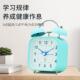 简约时钟学生用宿舍懒人起床超大声金属座钟新款 静音走时夜光闹钟