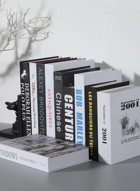 休闲现代假书斯堪的纳维亚装饰人造书道具书书房装饰书陈设创意网