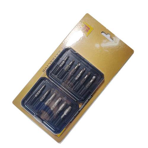 波斯工具12件套高速钢机用断螺丝断丝取出器BS522012配合手电钻用