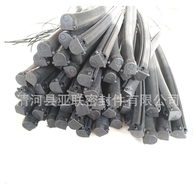 安全触边门底密封条旋转门自动门防护条安全开关防撞胶条40*60