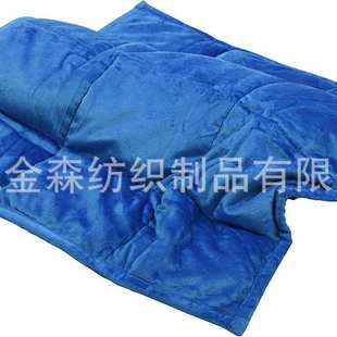 五层水晶绒膝盖毯玻璃珠绗缝加重膝垫weightedlappad膝盖重力毯