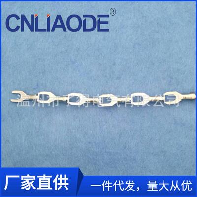 4.2叉型端子直带 0.4厚 Y形接线片 DJ4413-4.2 8000只/盘