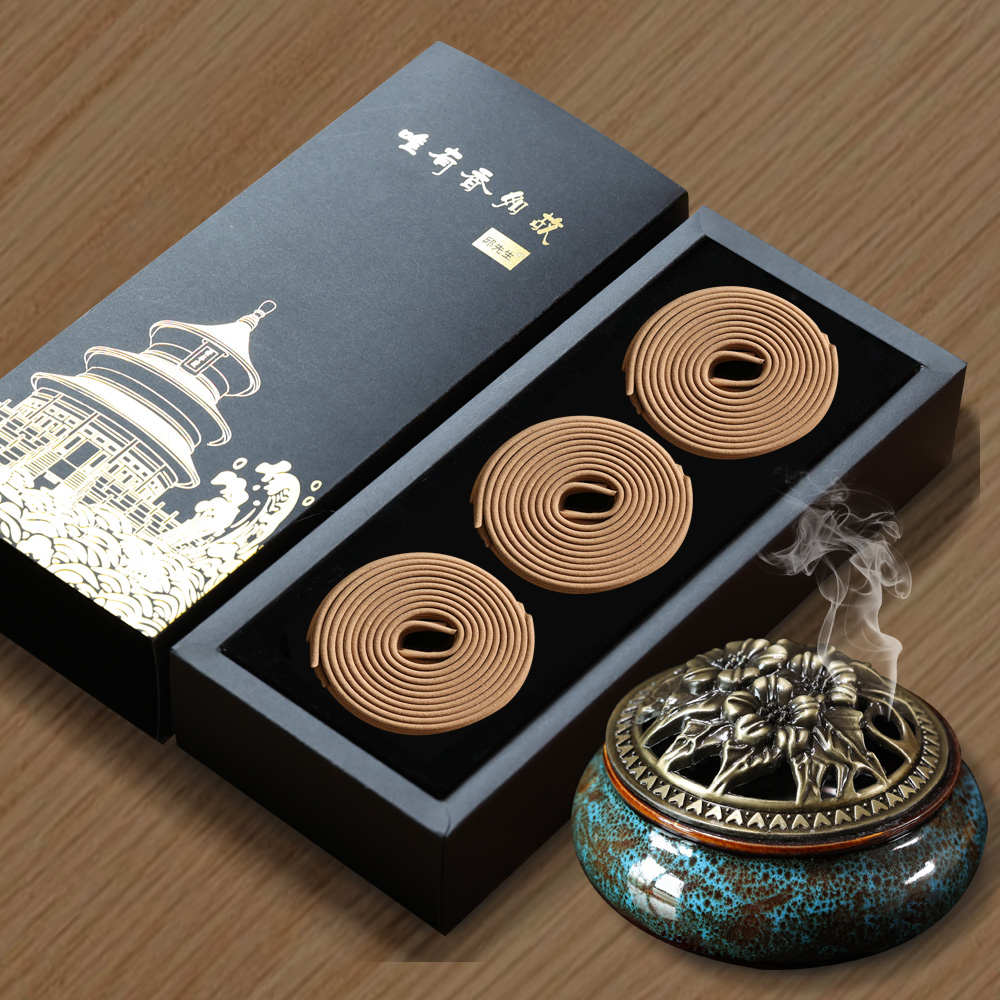 老山檀香熏香家用卧室内合香和香薰沉香盘香艾草龙涎香卫生间厕所