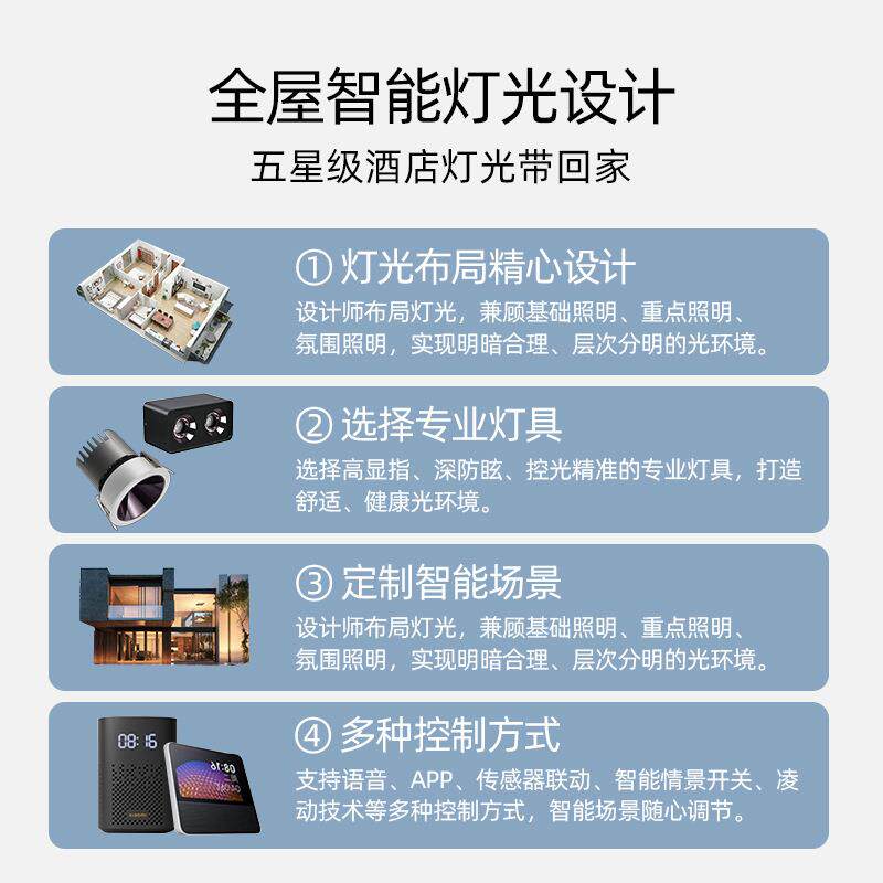 全屋智能灯光布局无主灯客厅3D全景VR效果图照明设计方案服务