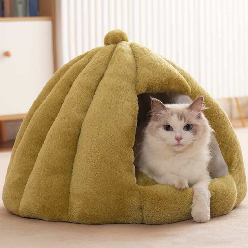 厂家猫窝冬季保暖四季通用房子蒙古包冬天可拆洗加厚猫窝猫咪用品