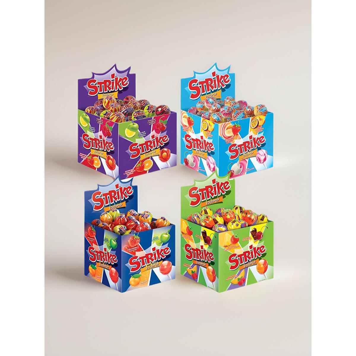 俄罗斯棒棒糖进口KDV可乐味双色水果味夹心硬糖儿童零食袋装网红