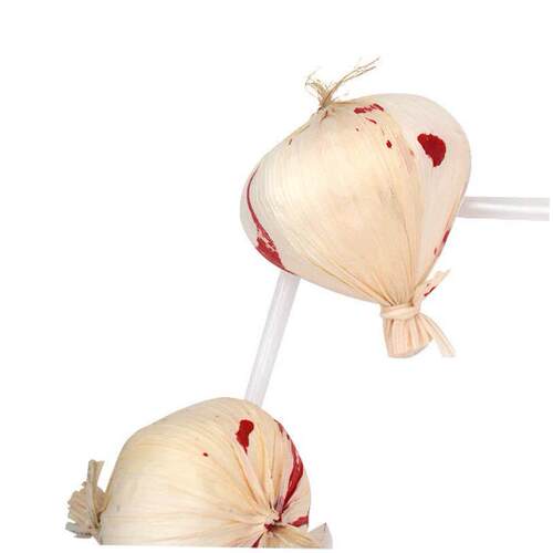 Halloween venue layout props anti-vampire garlic hanging jew