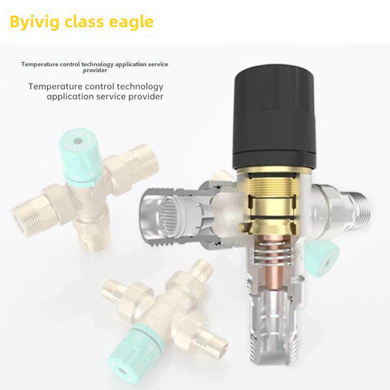 新型4分6分1英寸联合恒温阀太阳能防烫恒温混合阀冷热工程管路阀