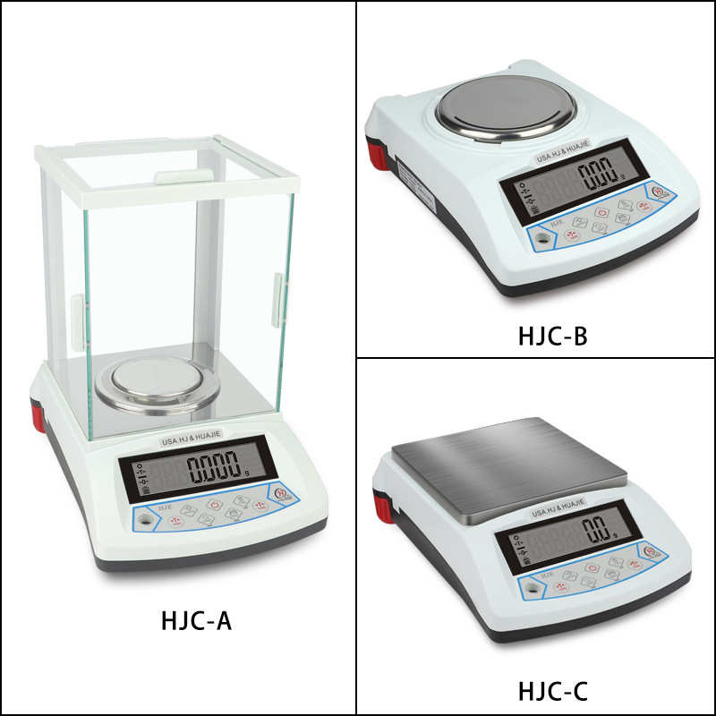 HJC系列电子天平LCD珠宝称 高精度电子天平0.01g电子秤实验室精密