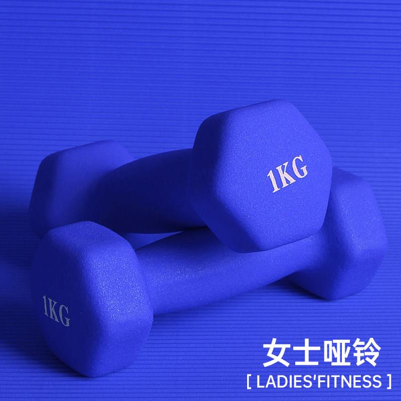 彩3色ML-112女士跳小哑一对铃操塑臂身1/2kg/5健身运动儿童深蹲甩