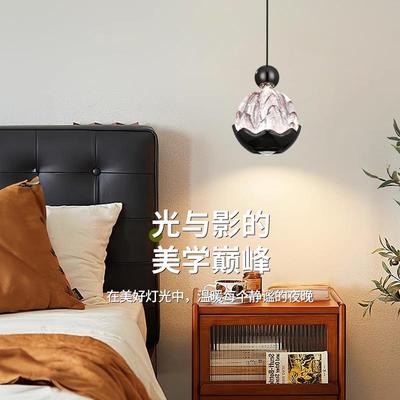 繁简式极简意高级升感卧床头小吊室灯简约可降手扫DFZ玄关餐厅吊