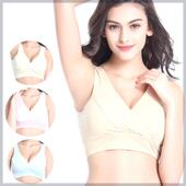 孕妇纯棉内衣哺乳文胸孕期产后喂奶睡眠胸罩打底背心透气运动女薄