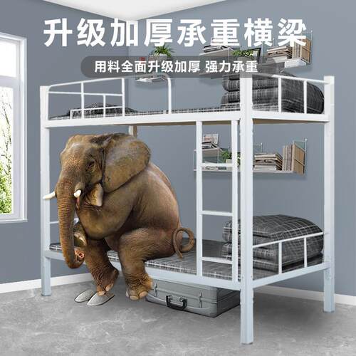 宿舍双层床学校学生床出租屋简易床上下铺双层床出口拆装床