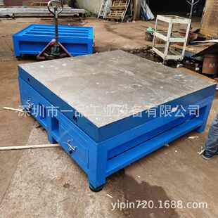 鑄鐵工作臺(tái)焊接裝 配操作臺(tái)帶四抽重型鋼板鉗工桌 配平板車間模具裝