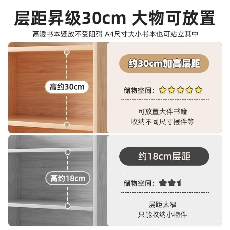 儿童实木书架桌面置物架家用客厅书桌收纳柜子学生宿舍桌上小书柜