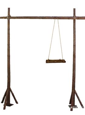 森系婚庆道具木拱门户KAN外草坪婚礼木头架子花桩艺橱窗背饰装摆