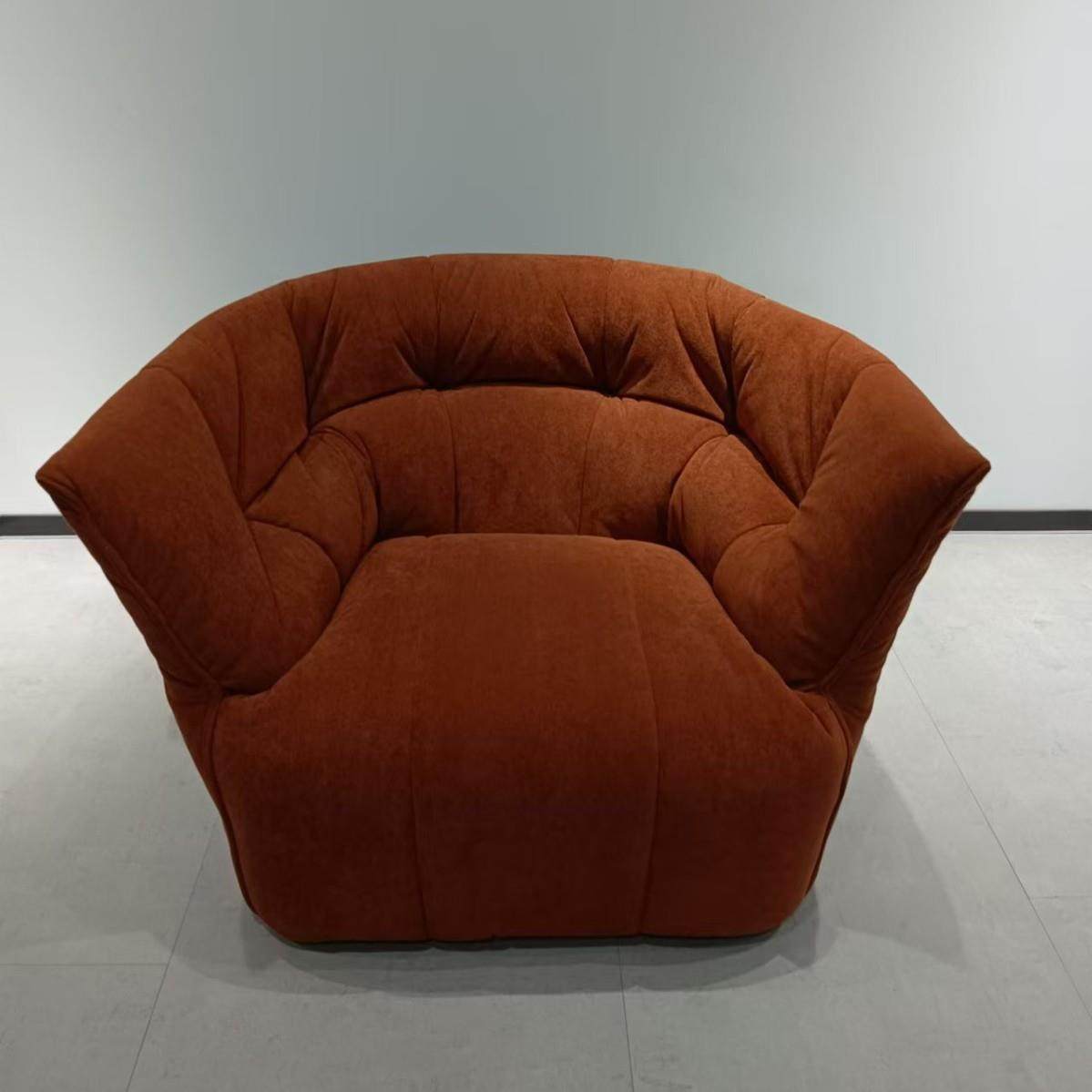 简约客DGU厅单人服绒舒布休懒闲小沙发现代卧室久坐亲肤人沙发椅