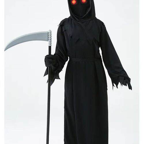 Childrens Halloween horror Reaper costume万圣节cosplay扮演