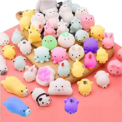 60 Pcs Squishies Mochi Anima Squishy Toys for Kids Party