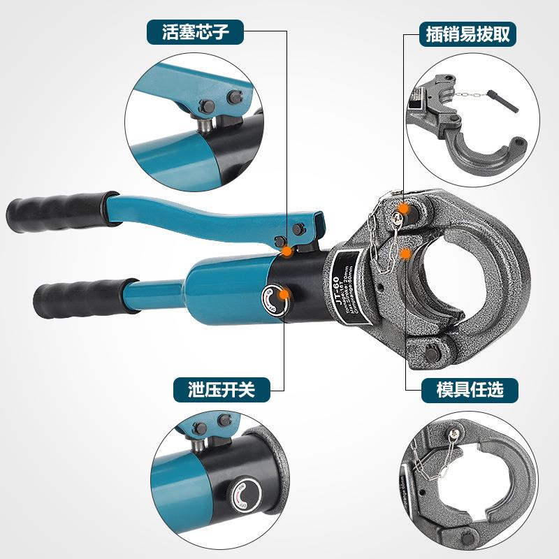 45 48 50 54 57 60液压压管钳 双槽管子钳 声测管钳 压管工具