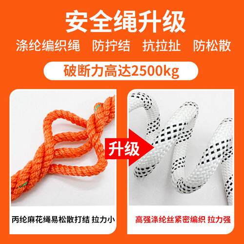 国标空作业五点式全身安全带建筑工地防坠落缓冲双肩双背保险带