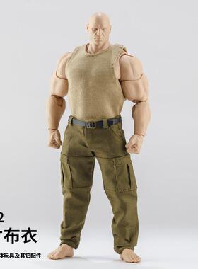 INART MORFIG1/12WWE壮男C4麦克法兰7寸adam范马壮MUFF背心工装裤