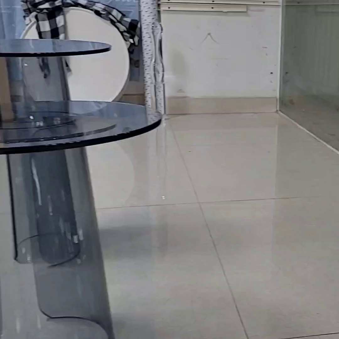 轻奢亚克力茶几透明边几现代简约边桌有机玻璃小圆形样板房酒店