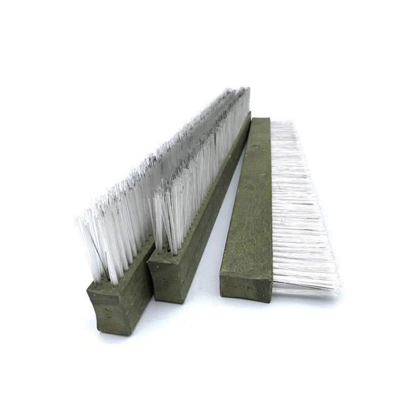 毛刷板尼龙板刷条刷 pp板砖机除尘挡水工业条刷 数控冲床毛刷板