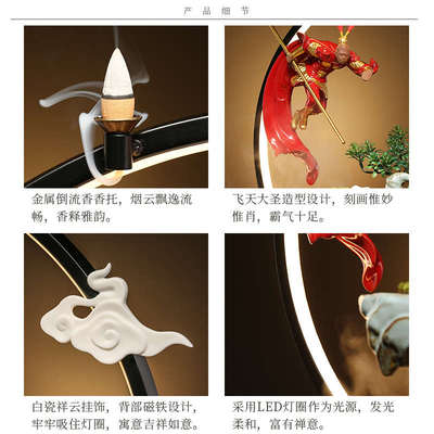 水帘洞天流水器摆件传统工艺招财创意摆件中式陶瓷流水摆件