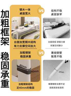 小户型可动桌子升降床跨书桌家尾用移作台床桌床边桌231124床工上